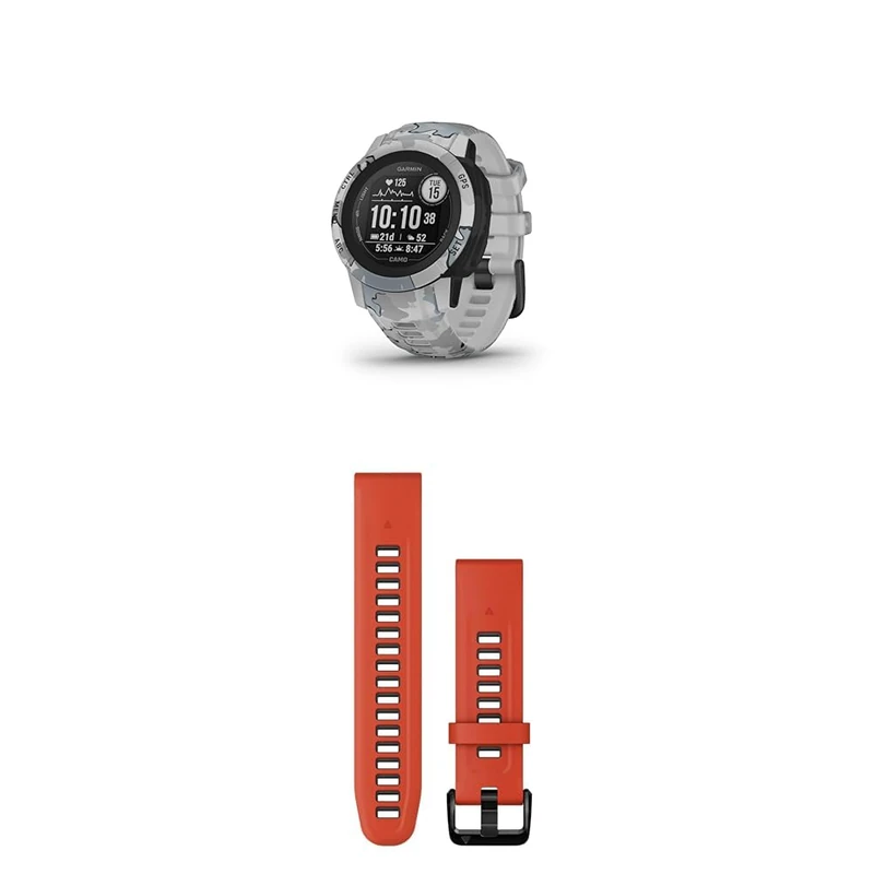 Garmin Instinct 2 Surf – Waterproof GPS Smartwatch, Wind or Kitesurf App, Tide Info, Surfline Integration & QuickFit Band