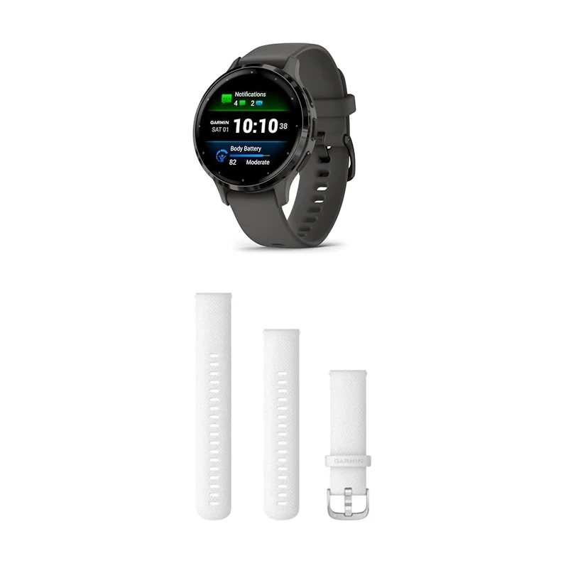 Garmin Venu 3S GPS Fitness Smartwatch with Bluetooth Calling and Voice Assistant, Ultra-sharp 1.3 inch/1.1 inch & Quick Release Band
