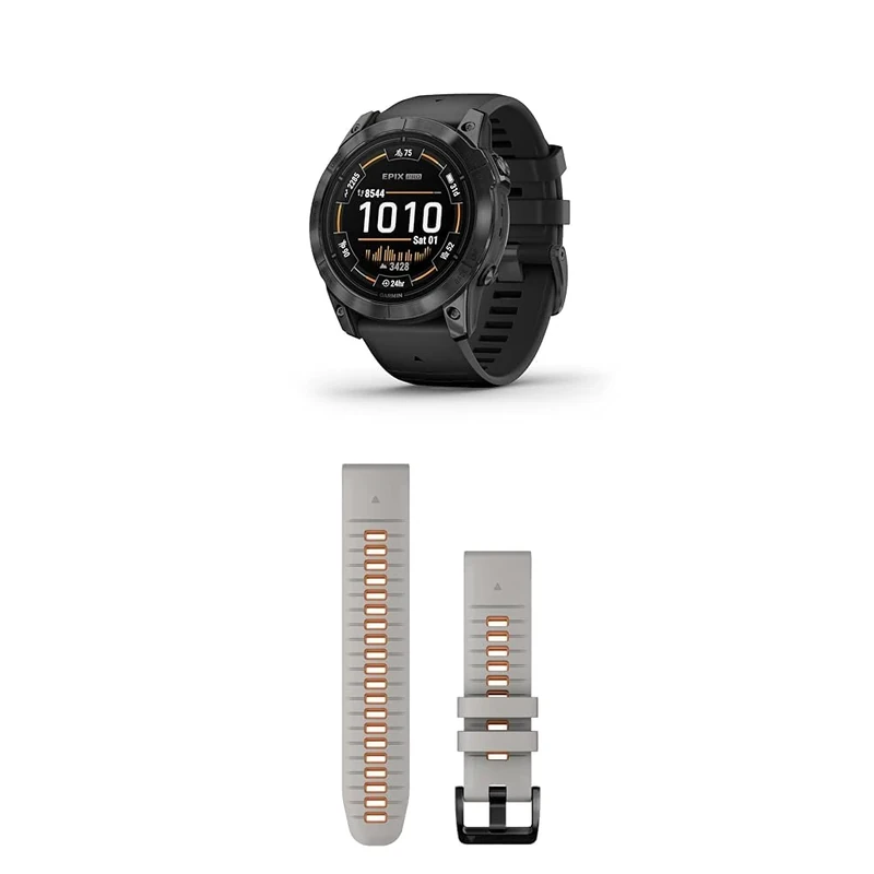 Garmin Instinct 2 Solar Tactical – Rugged GPS Smartwatch with Infinite Battery Life in Smartwatch Mode & QuickFit Band