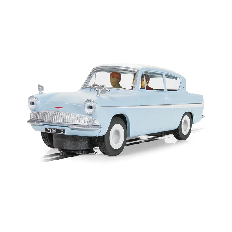 Scalextric Cars - C4504 Ford Anglia 105E - Harry Potter Edition - Toy Slot Car for use with Race Tracks and Set - Small Kids Gift Ideas for Boy/Girl, Accessories, Blue