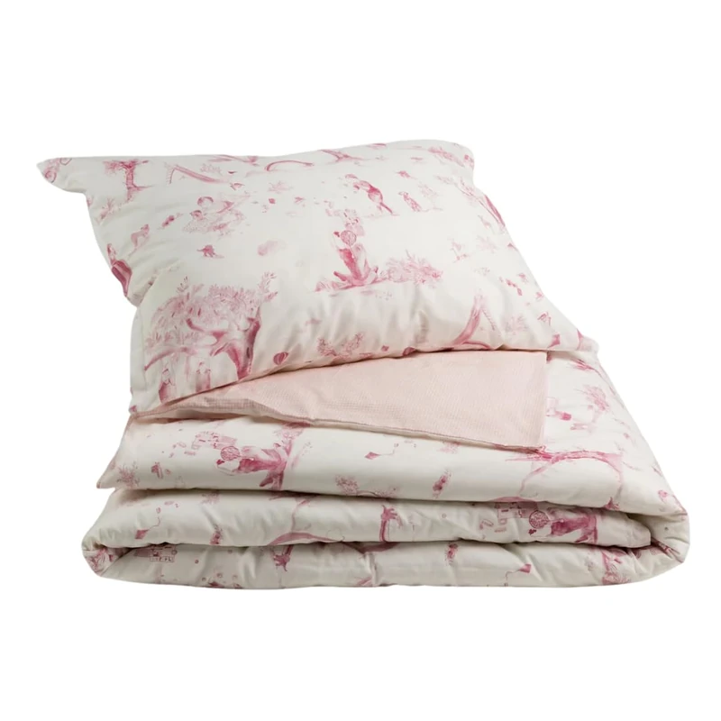 Gamanatura Toys – Duvet Cover Set – Pink – 90 cm Bed - Image 1