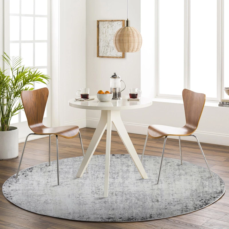 Livabliss Utrecht Abstract Rug - Area Rugs Living Room 160 cm, Dining Room, Lounge, Kitchen, Bedroom - Modern Marble Large Rug, Soft Luxurious Easy Care Medium Pile, Ivory, Grey and Charcoal