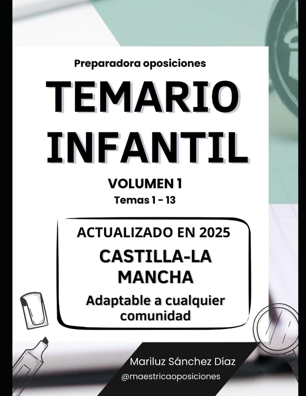 Temario Oposiciones Educación Infantil (Castilla-La Mancha). Volumen 1 (TEMARIOS OPOSICIONES INFANTIL Y PRIMARIA) - Image 1