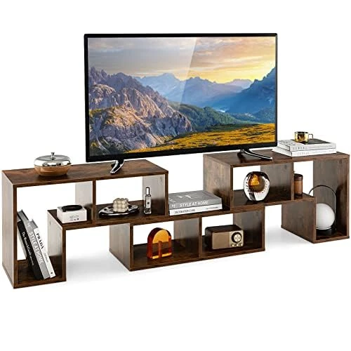 FANTASK TV Cabinet, 3 Pieces, Freely Combinable, TV Stand for TVs up to 65 Inches, TV Lowboard, Multifunctional Storage Shelf