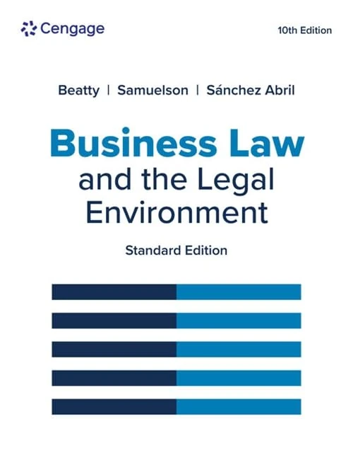 Business Law and the Legal Environment, Standard Edition