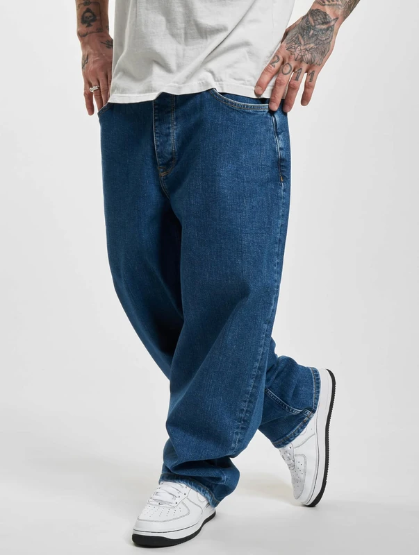 Homeboy Unisex X-Tra Monster Denim Pants, Washed Blue, 30 L32