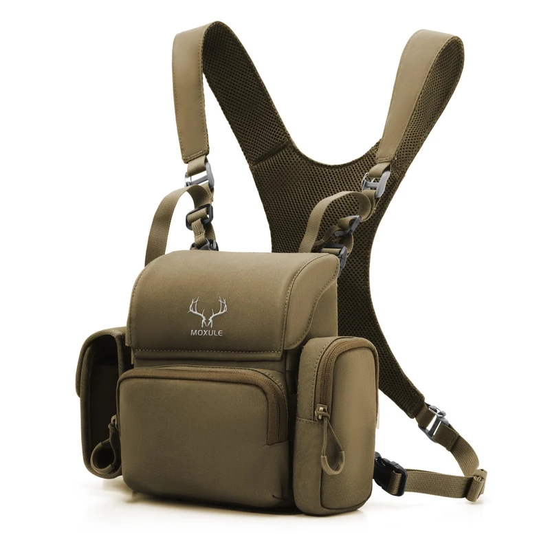 MOXULE Binocular Harness Chest Pack: Bino Case with Rangefinder Pocket for Hunting Birdwatching and Hiking - Image 1