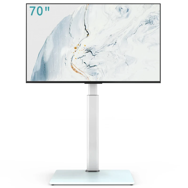 AOKCOS TV Stand Floor Stand for 32-70 Inch TVs, Tilting & Swivelling & Height-Adjustable, Max VESA 400 x 400 mm 40 kg