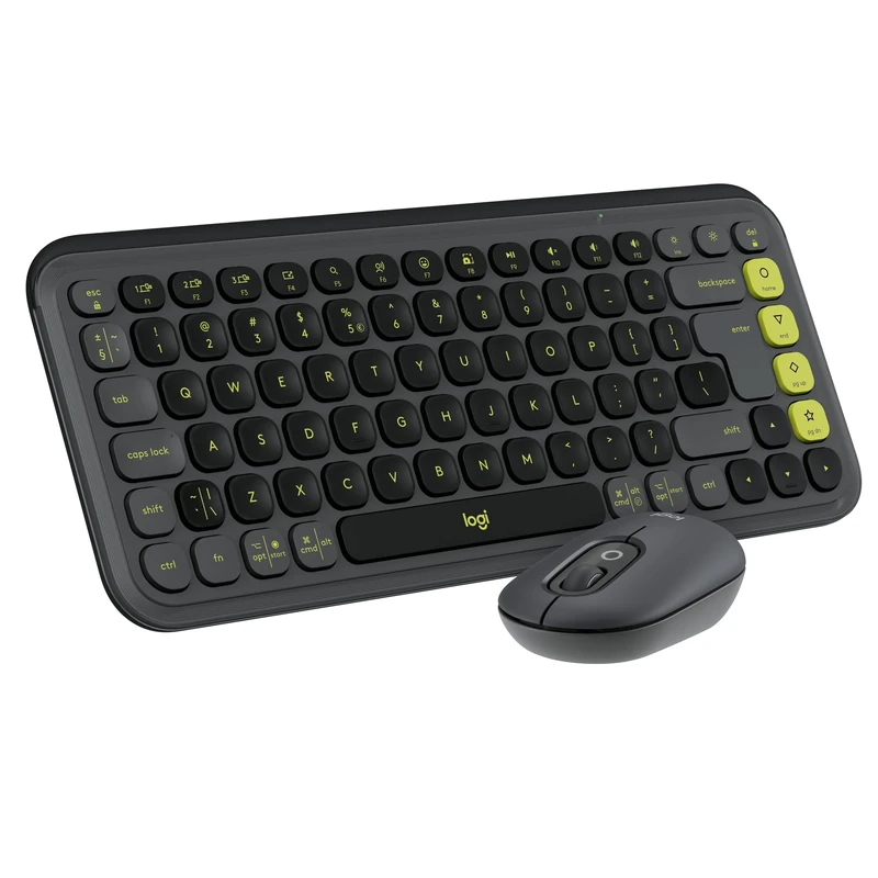 Logitech POP ICON COMBO, Bluetooth keyboard and mouse combo, comfortable typing, programmable keys and buttons, quiet clicks, Easy-Switch up to 3 devices