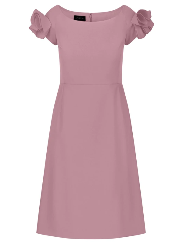 APART Fashion Women's Cocktailkleid Cocktail Dress, Mauve, 18