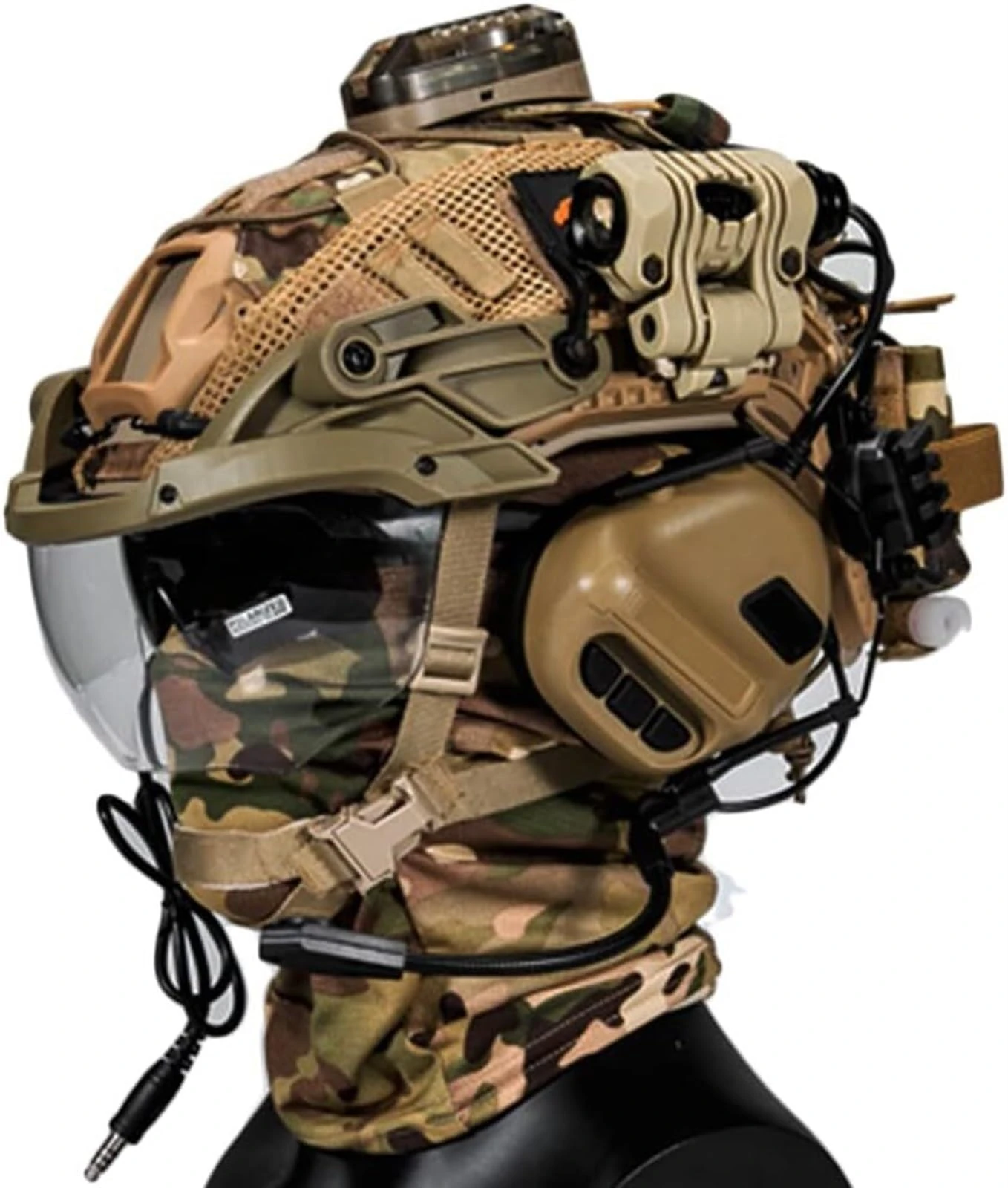 FAST Paintball Helmet Sets, Airsoft Shooting Games Tactical Accessory For Shooting And Hunting Game Bbs(Be c)