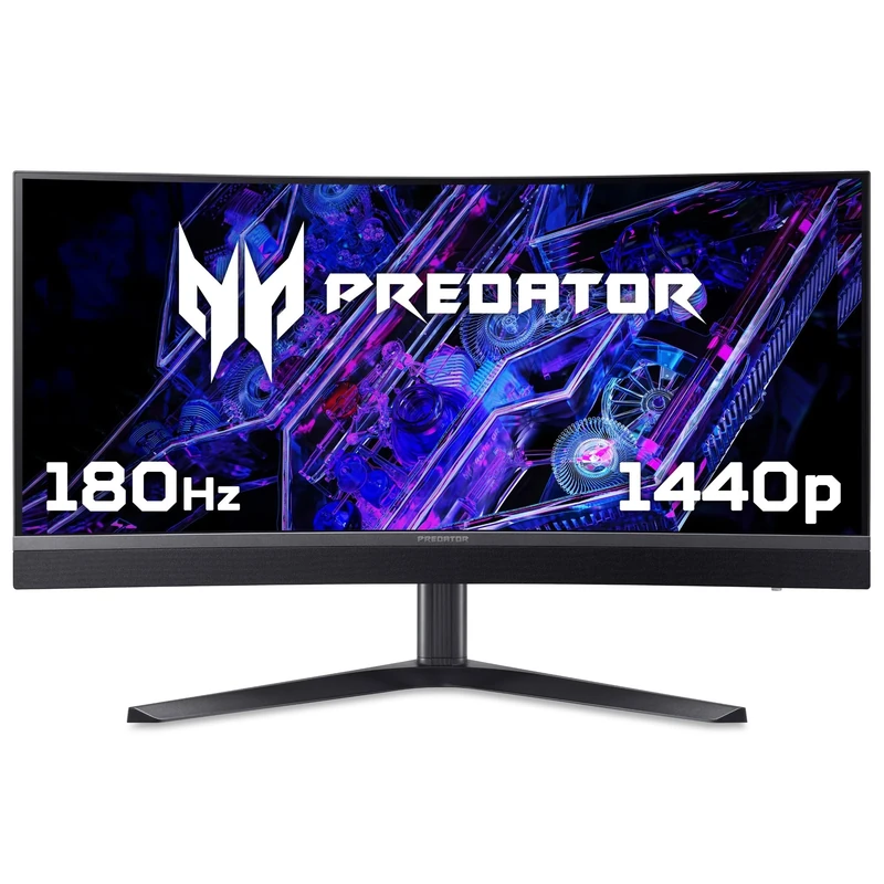 acer 87cm 34 INCH Curved 1500R VA WQHD 180Hz ZeroFrame MiniLED 21:9 1ms(GTG) 2xHDMI DP Type-C MM Audio Out USB32x2(2up 2down) HDR1000 FreeSyn