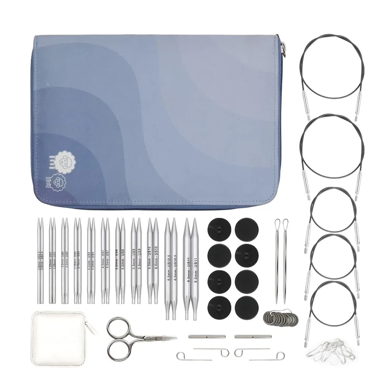 KnitPro Nova Regal Interchangeable Needle Set 4" (10cm) | 11 Sizes (3.5mm to 8mm)