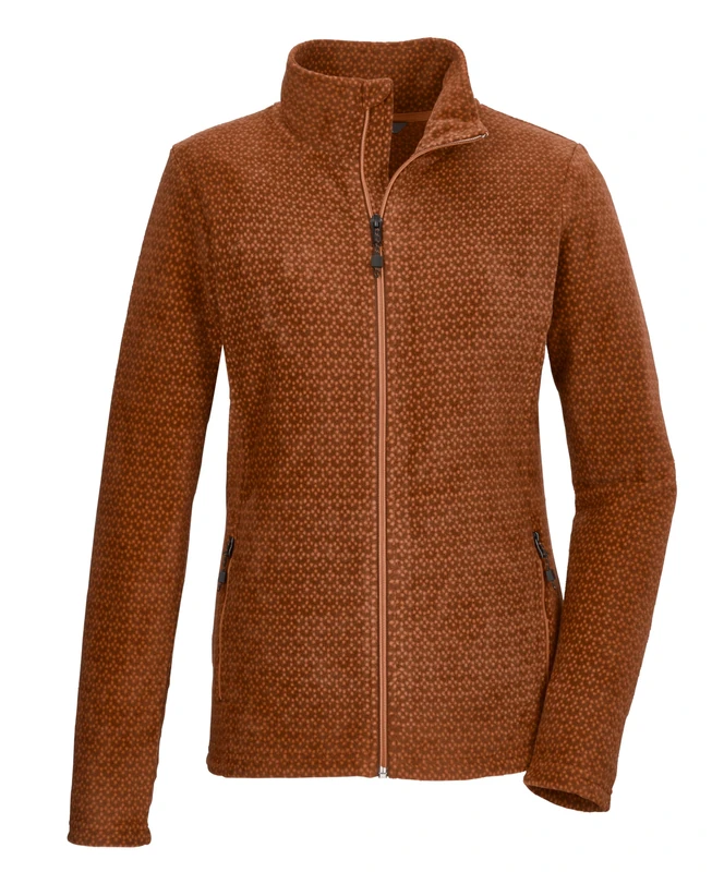 Killtec Women's Kow 106 Wmn FLC Jckt Fleece Jacket with Stand-up Collar, Cinnamon, 48 (EU)
