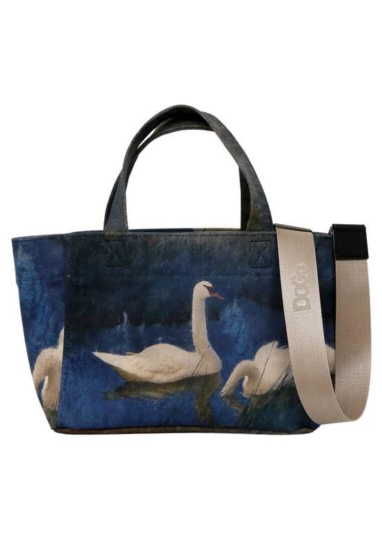 DOGO Women's Vegan Tote Bag, Two Swans, One Size, Contemporary - Image 1