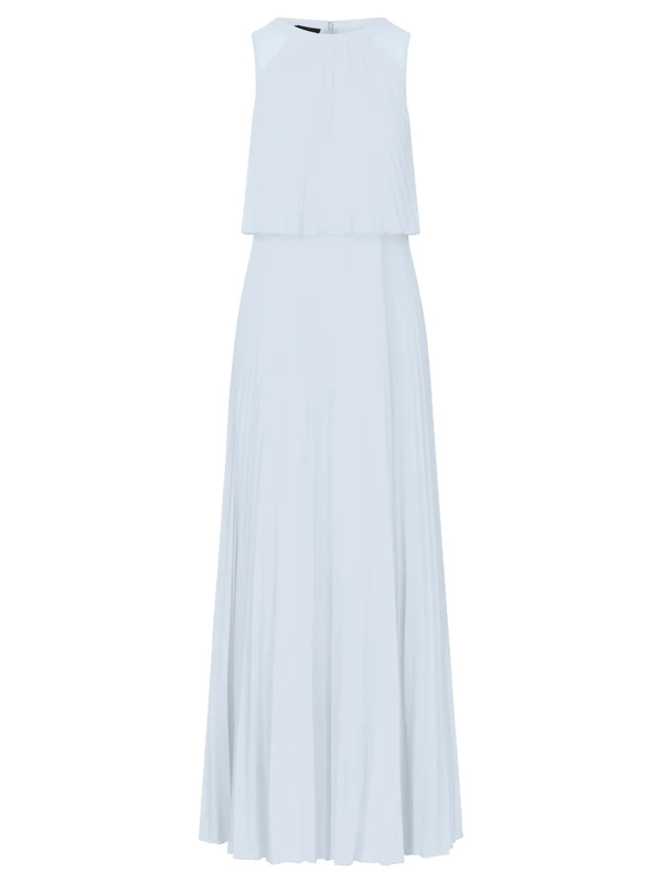 APART Fashion Women's Apart Abendkleid mit Lose Fallendem Sonnenplissee Dress, lightblue, 20