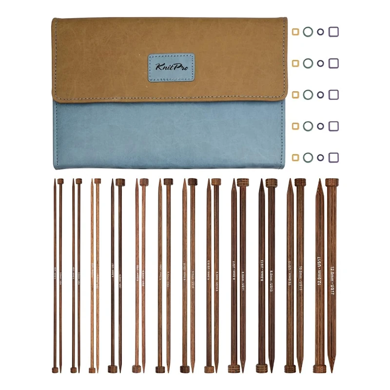 KnitPro Ginger Grande Single Pointed Needle Set | 12 Sizes (3.5mm to 12mm)