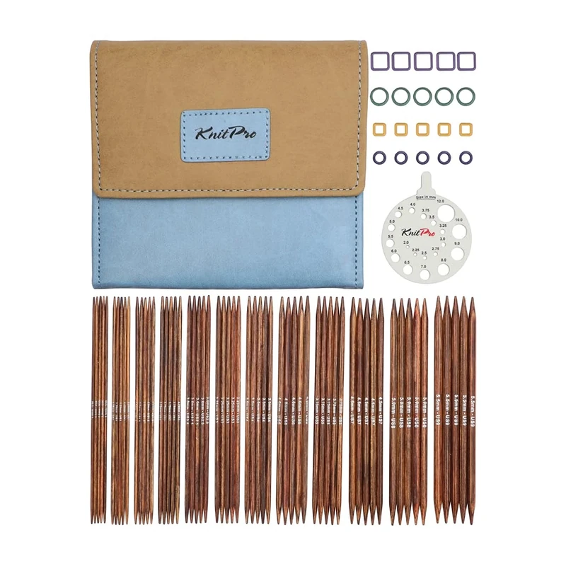 KnitPro Ginger Grande Double Pointed Needle Set 6" (15cm) | 12 Sizes (2mm to 5.5mm)