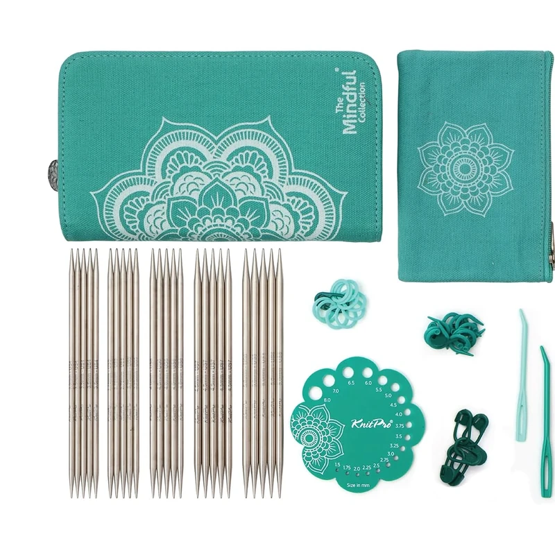 KnitPro The Mindful Collection Compassion Double Pointed Needle Set 6" (15cm) | 5 Sizes (3.5mm to 5mm)