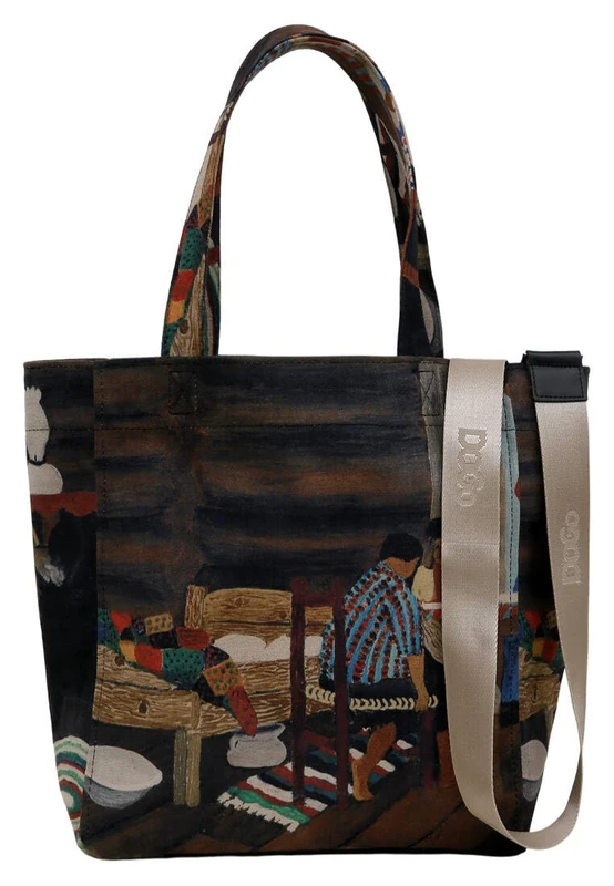 DOGO Women's Vegan Tote Bag, Family Time, One Size, Contemporary