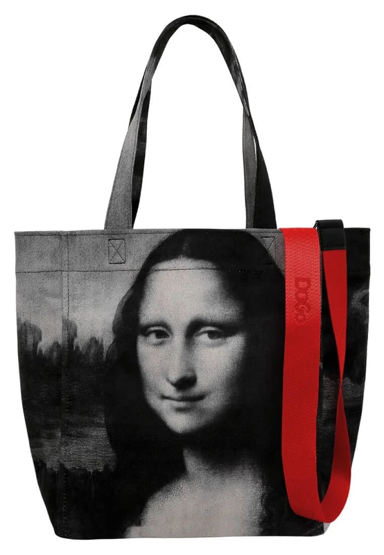 DOGO Women's Vegan Tote Bag, Mona Lisa Bw, One Size, Contemporary