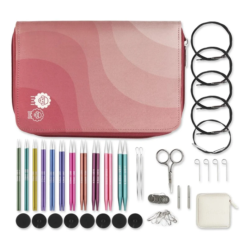 KnitPro Zing Regal Interchangeable Needle Set 5" (13cm) | 11 Sizes (3mm to 8mm)