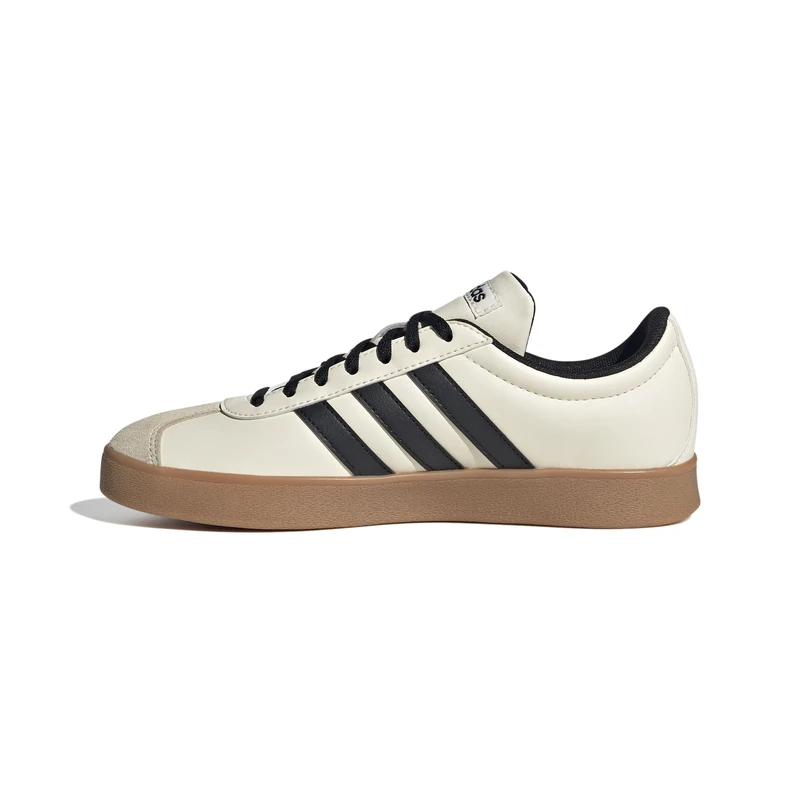 adidas Women's VL Court Base Shoes, Cream White/core Black/Crystal Sand, 5.5 UK
