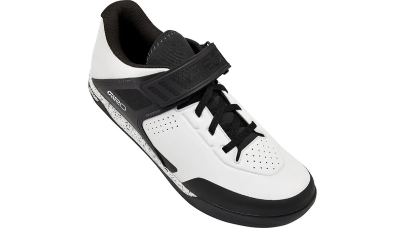 Giro Chamber III Mountain Bike Trail Shoe, SPD-Compatible, Lightweight Microfiber Upper, Velcro Strap, Sensor Rubber Outsole, Clipless-Compatible DH Plate, Color: White, Size: 43.5