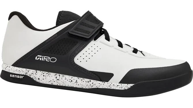 Giro Chamber III Mountain Bike Trail Shoe, SPD-Compatible, Lightweight Microfiber Upper, Velcro Strap, Sensor Rubber Outsole, Clipless-Compatible DH Plate, Black, Size: 39