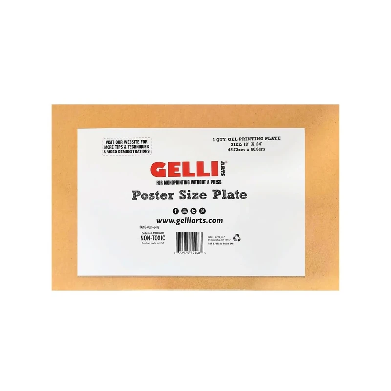 Gelli Arts 18" x 24" Poster Gel Printing Plate
