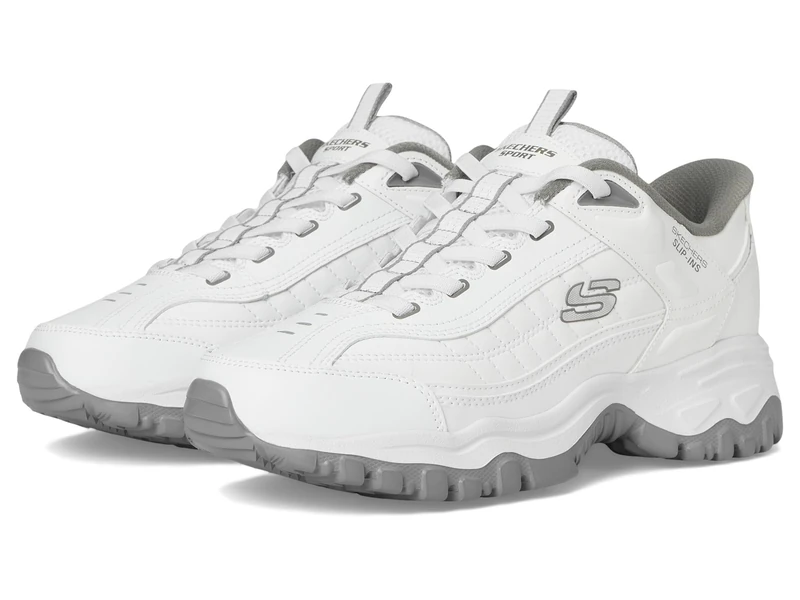 Skechers Afterburn E'lite Grill Corporal Hands Free Slip-in, Men's Shoes, White/Grey, 41 EU, White/Grey, 7 UK