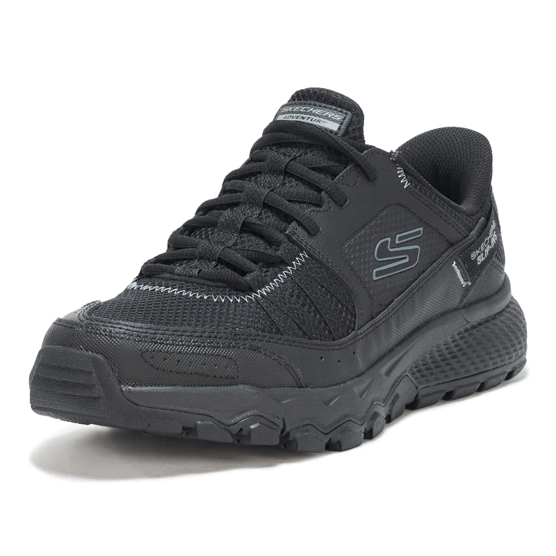 Skechers Men's Dynamite at Escapar Hands Free Slip-in Sneaker, Black/Black, 11