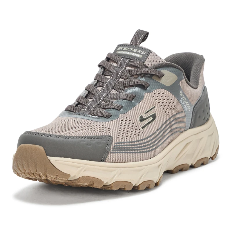 Skechers Men's Hillcrest 2.0 Hands Free Slip-in Sneaker, Dark Taupe, 5.5 UK Wide