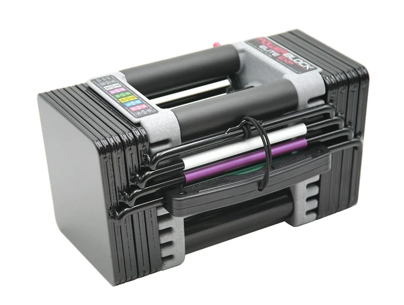 PowerBlock Elite EXP Adjustable Dumbbells, Sold Individually, Stage 1, 2-22 kg. Dumbbells, Durable Steel Build, Innovative Workout Equipment, All-in-One Dumbbells, Expandable with Expansion Kits