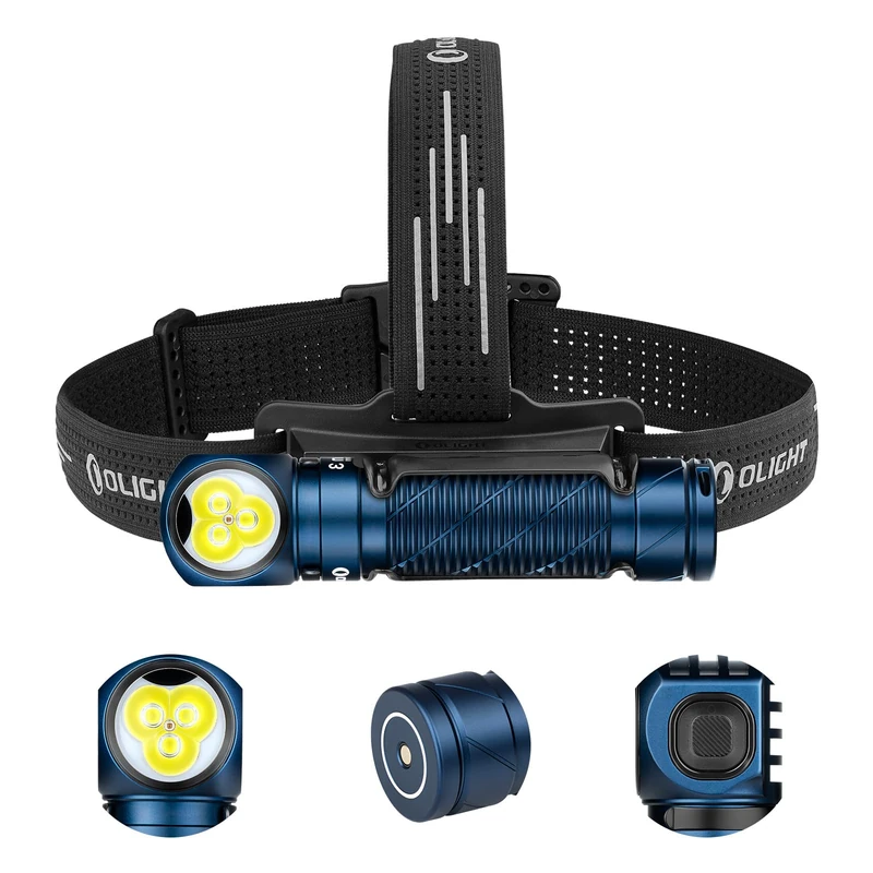 OLIGHT Perun 3 Ultra Powerful USB Rechargeable Headlamp EDC 3000 LM Maximum Range 160 Metres Flashing Torch 7 Modes Waterproof IP68 LED Headlamp Red Light for Camping Jogging