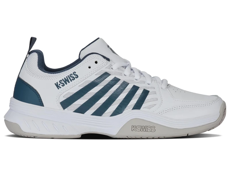 K-Swiss Men's Court Express 2 Tennis Shoe, White Stargazer Vapor Blue, 10 UK