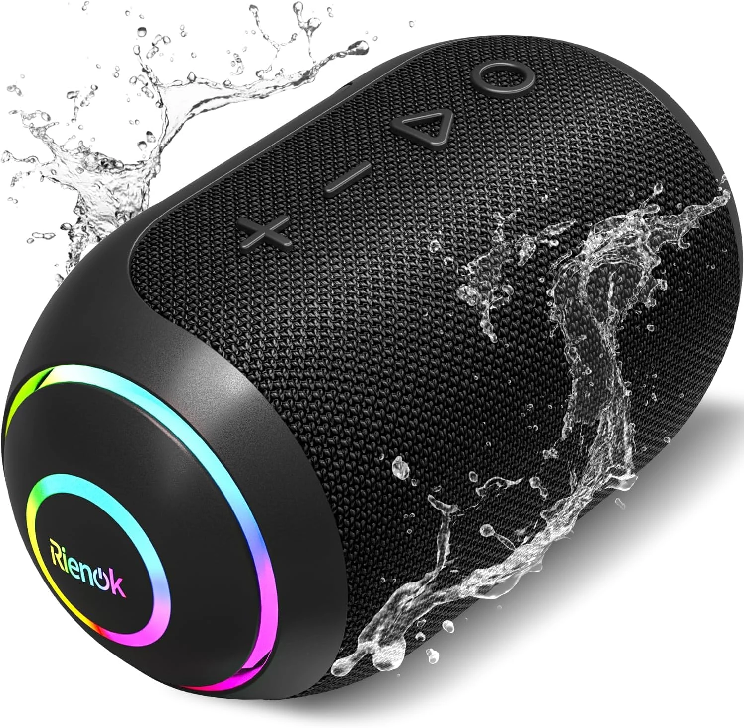 RIENOK Bluetooth Speaker Wireless Portable Waterproof Speaker with 10-Hour Playtime IPX7 Bluetooth 5.3 TF Card Mini Speakers for Home Garden Party Camping Travel