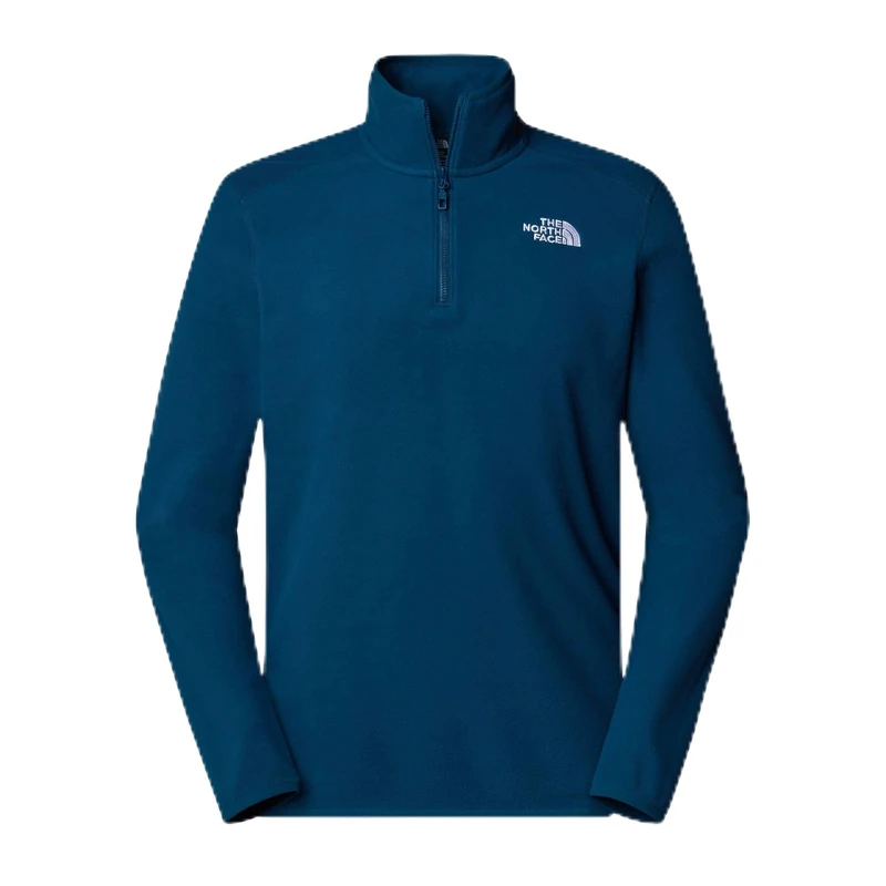 The North Face Men's Reaxion 1/4 Zip Fleece Sweatshirt, Midnight Petrol Dark He, XS - Image 1