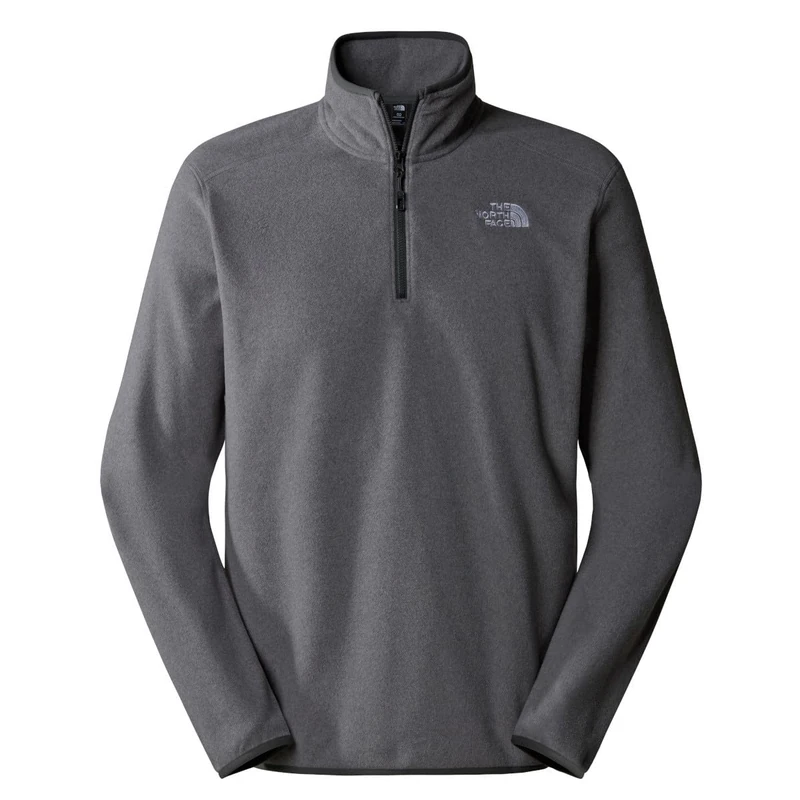 The North Face Men's 100 Glacier 1/4 Zip Sweatshirt, Tnf Medium Grey Heather, M