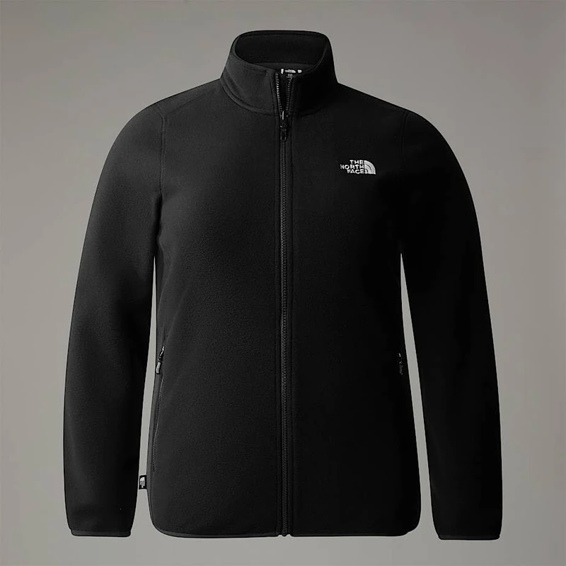 The North Face Women's Plus 100 Glacier Full Zip Fleece Jacket, Tnf Black/Npf, 24-26