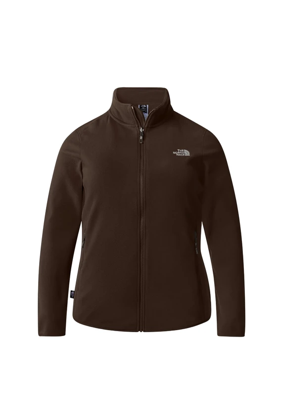 The North Face Women's Plus 100 Glacier Full Zip Fleece Jacket, Smokey Brown, 40/42