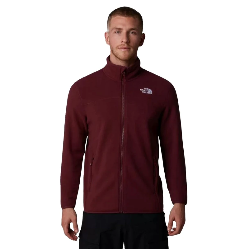 The North Face Men's 100 Glacier Full Zip Fleece Jacket, Alpine Plum, L