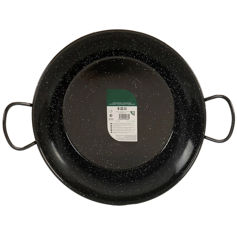 San Ignacio Deep Frying pan, deep Bottom, Enamelled with Handles 45 cm LA DEHESA Collection