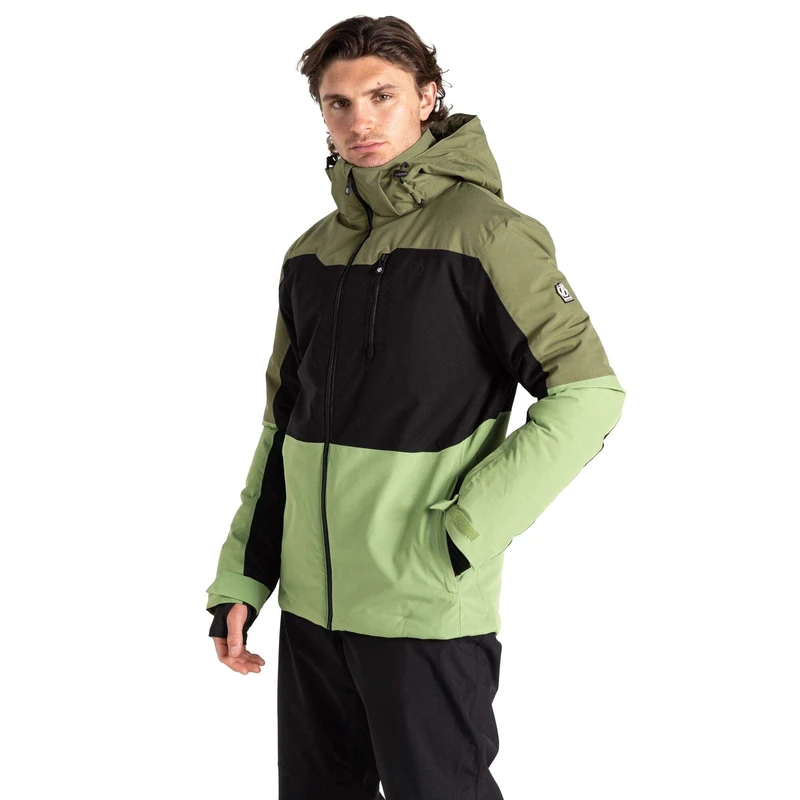 Dare2B Mens Edge Ii Ski Jacket, Olivine Green Black, XXL EU