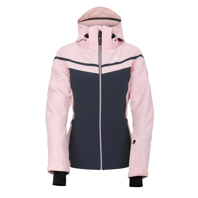 Dare 2B Womens/Ladies Flurry Ski Jacket (18 UK) (Crystal Rose/Ebony Grey)