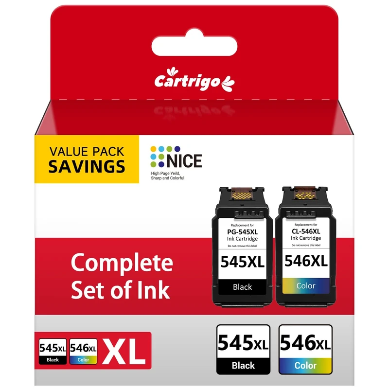 545 546 Ink Cartridges Replacement for Canon Ink Cartridges 545 546, 545XL 546XL PG-545XL CL-546XL for Pixma TS3350 TS3150 TS3300 TS3400 TS3100 MG2550s MG2500 MG3050 TR4500 TR4600 (Black & Colour)
