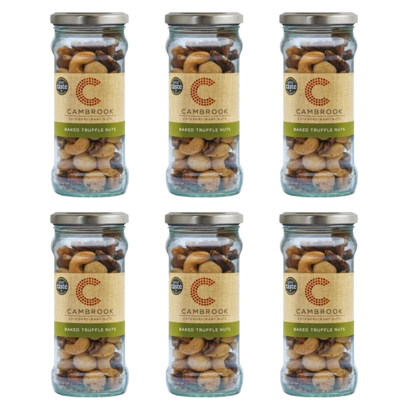 Cambrook - Baked Truffle Nuts, 175g Jar, Pack of 6
