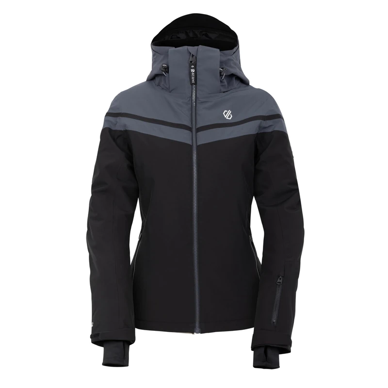 Dare2B Womens Flurry Ski Jacket, Black Grey, 20 EU