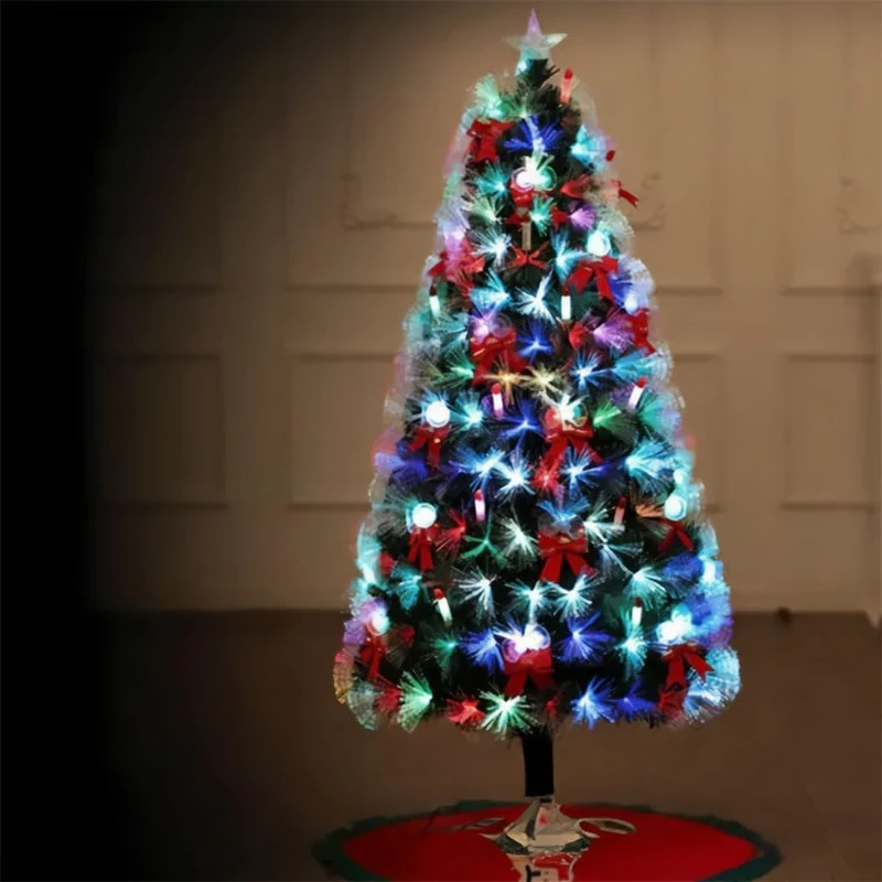 RGBY Fibre Optic Christmas Tree, 150 cm, Low Energy Consumption, Ideal for Decorating Holiday Spaces and Creating Christmas Atmosphere. - Image 1