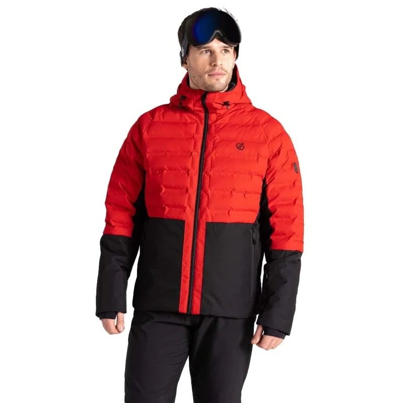 Dare2B Mens Ollie Ii Ski Jacket, Danger Red/Black, M EU